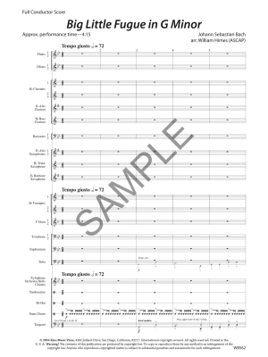 Big Little Fugue - Bach/Himes - Concert Band - Gr. 3