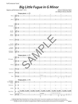 Big Little Fugue - Bach/Himes - Concert Band - Gr. 3