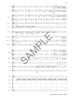 Big Little Fugue - Bach/Himes - Concert Band - Gr. 3