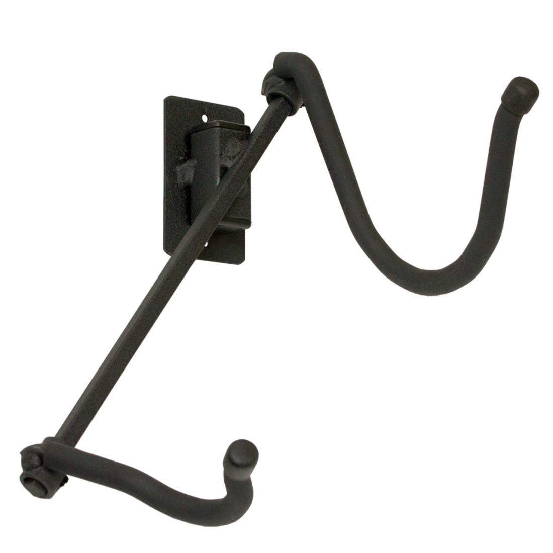 Flat Wall Mount Holder for Alto/Tenor Saxophone - Black