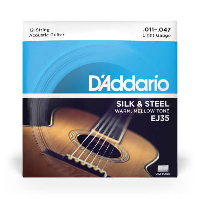 EJ35 - Silk & Steel 12-String Silverplated Wound