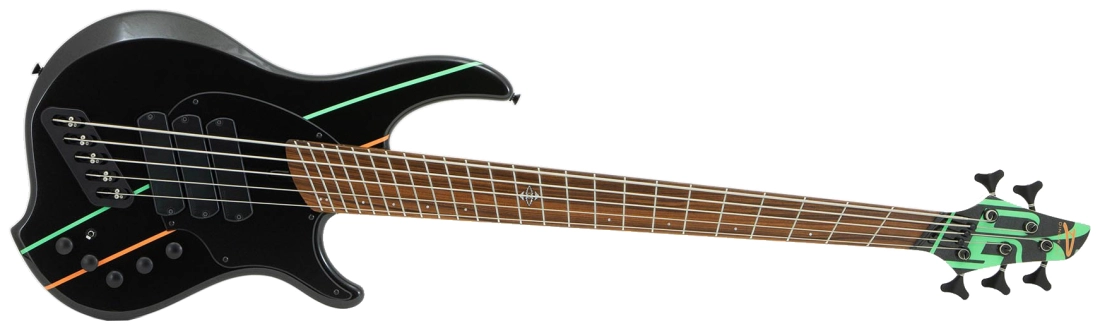 John Taylor Signature 5-String Electric Bass with Gigbag - Metallic Black