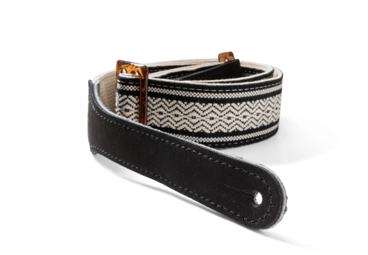 2.5\'\' American Dream Leather Strap - White/Black