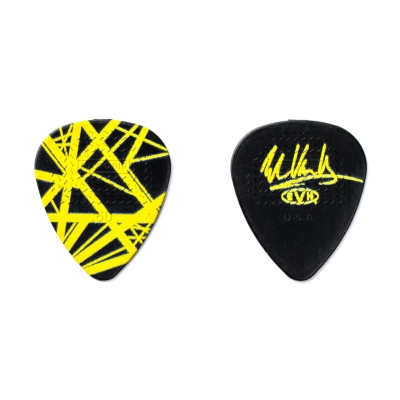 EVH VH II Pick Tin - Black/Yellow