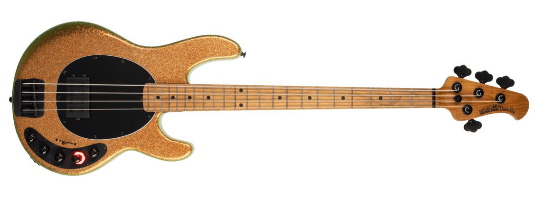 DarkRay 4 String Bass with Case - Gold Bar