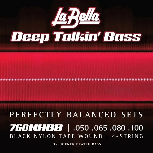 \'\'Beatle\'\' Deep Talkin\' Bass Black Nylon Tape - 50-100