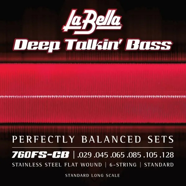 Flat Wound 6-string Bass Set, Standard 29-128