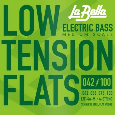 La Bella - Low Tension Flats Bass String Set - Medium Scale