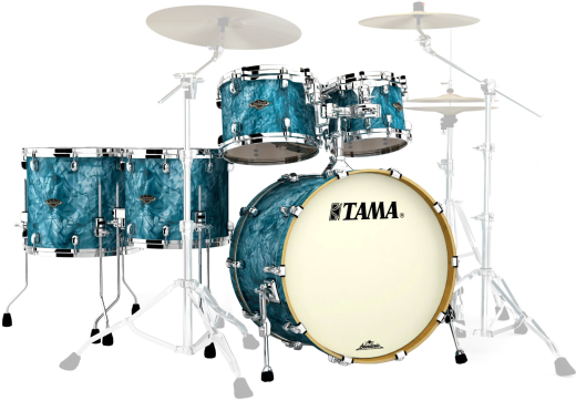 Tama - Starclassic Walnut/Birch 5-Piece Shell Pack (22,10,12,14,16) - Turquoise Pearl