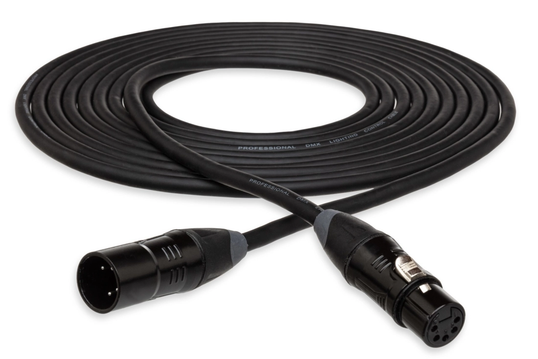DMX512 Cable XLR5M to XLR5F - 50 Foot