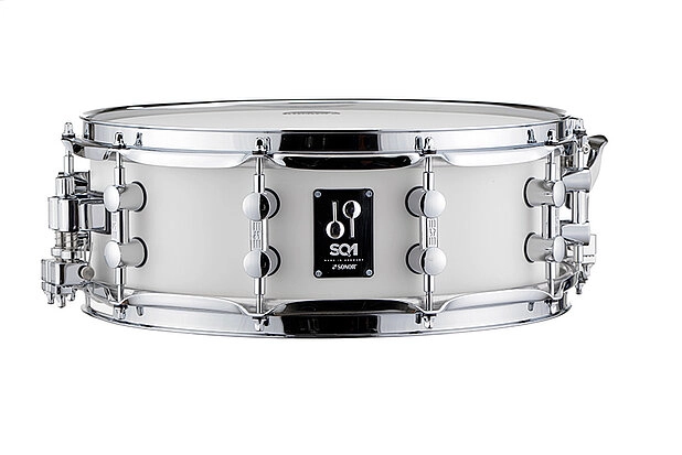 SQ1 Series 14x5\'\' Birch Snare Drum - Satin Pure White