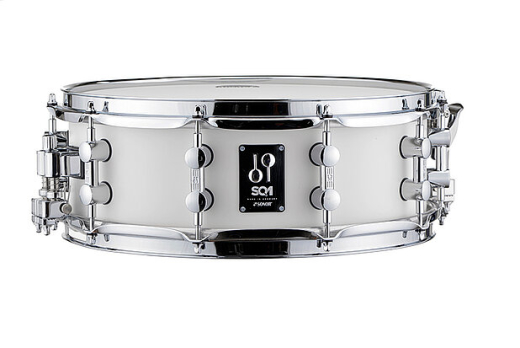 SQ1 Series 14x5\'\' Birch Snare Drum - Satin Pure White