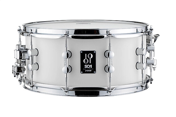 SQ1 Series 14x6.5\'\' Birch Snare Drum - Satin Pure White