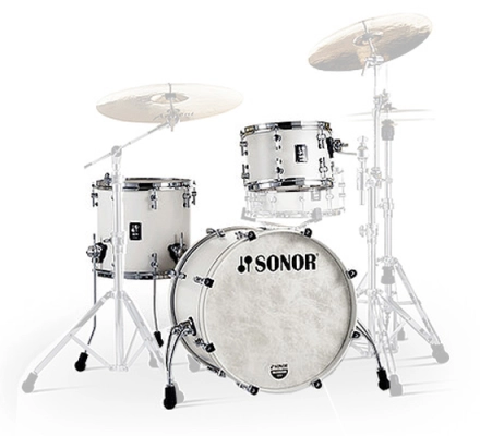 Sonor - SQ1 3-Piece Shell Pack (20,12,14) - Satin Pure White