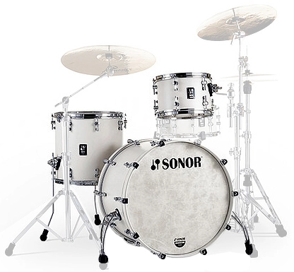 Sonor - SQ1 3-Piece Shell Pack (22,12,16) - Satin Pure White