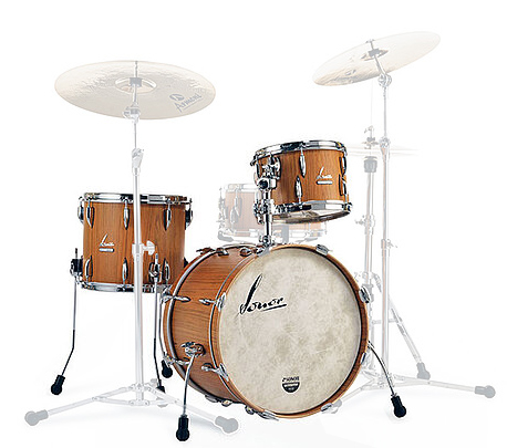 Vintage Series 3-Piece Shell Pack (20,12,14) with Bass Drum Mount - Teak Semi-Gloss
