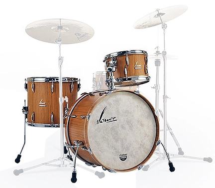 Vintage Series 3-Piece Shell Pack (22,13,16) with Bass Drum Mount - Teak Semi-Gloss