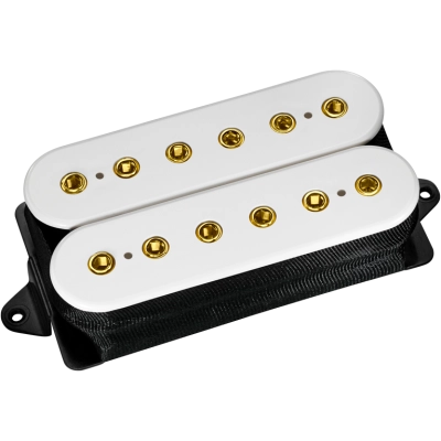 DiMarzio - Steve Vai Signature Evo 2 Bridge Pickup - White with Gold Poles