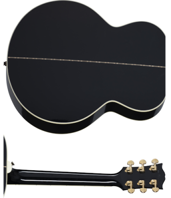 SJ-200 Standard Acoustic/Electric Guitar - Ebony