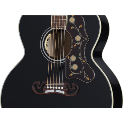 SJ-200 Standard Acoustic/Electric Guitar - Ebony