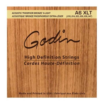 Godin Guitars - A6 XLT Acoustic HD Strings (10-47)
