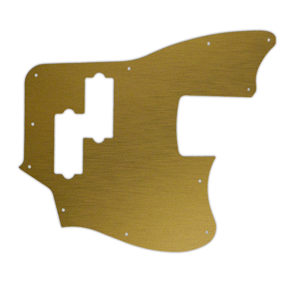 Custom Pickguard for Squier Vintage Modified Jaguar Bass Special SS - Simulated Brushed Gold