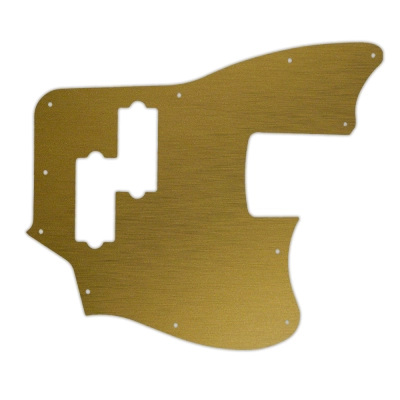 WD Music - Custom Pickguard for Squier Vintage Modified Jaguar Bass Special SS - Simulated Brushed Gold