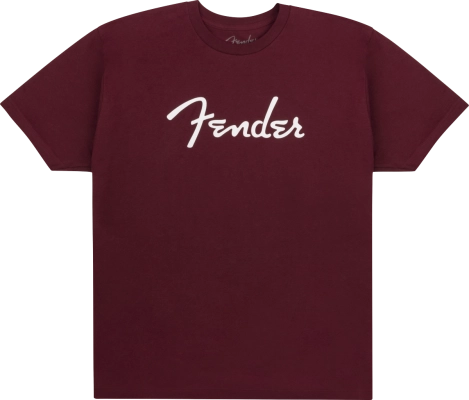 Fender - Fender Spaghetti Logo T-Shirt, Oxblood