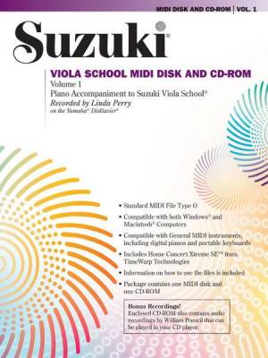 Suzuki Viola School MIDI Disk Acc./CD-ROM, Volume 1