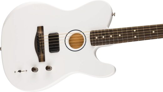 Limited Edition FINNEAS American Acoustasonic Telecaster with Hardshell Case - Satin Arctic White