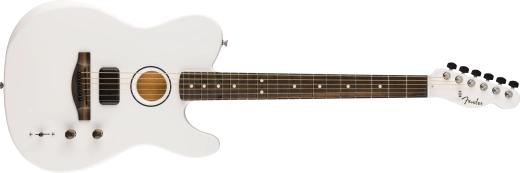 Fender - Limited Edition FINNEAS American Acoustasonic Telecaster with Hardshell Case - Satin Arctic White