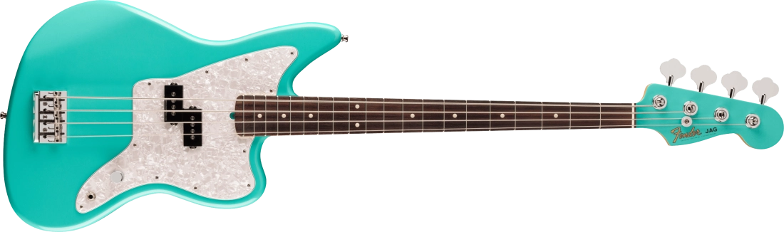 Limited Edition Mark Hoppus Jaguar Bass, Rosewood Fingerboard with Gigbag - Sea Foam Green