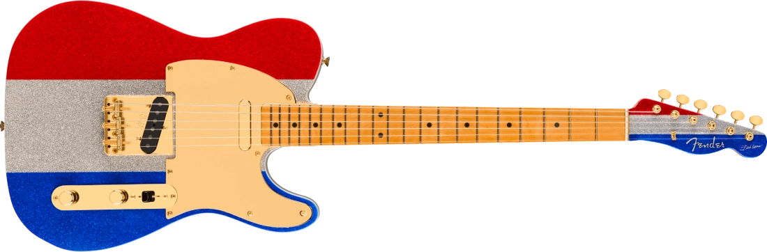 Limited Edition Buck Owens Telecaster, Maple Fingerboard - Red, Silver and Blue Sparkle