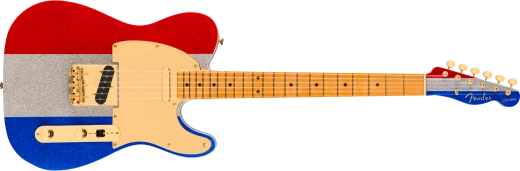 Fender - Limited Edition Buck Owens Telecaster, Maple Fingerboard - Red, Silver and Blue Sparkle