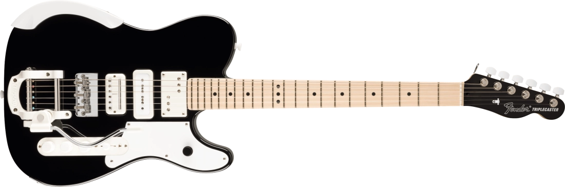 Jack White Triplecaster, Maple Fingerboard - Black