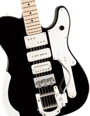 Jack White Triplecaster, Maple Fingerboard - Black