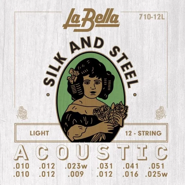 Silk and Steel 12-String Acoustic Guitar Set - Light