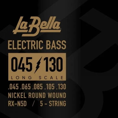 La Bella - RX Series Nickel-Plated Bass 5-String Set