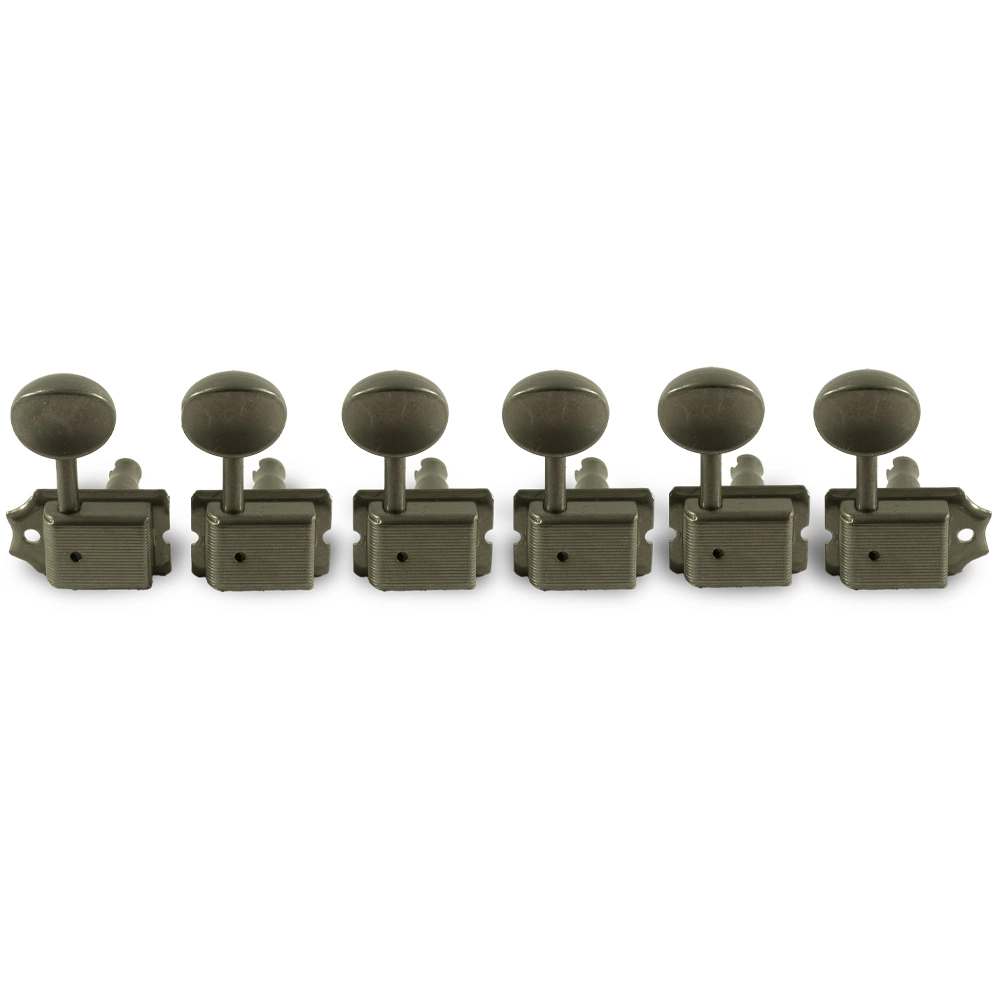 Gotoh 6 In Line Vintage Style Tuning Machines - Aged Nickel