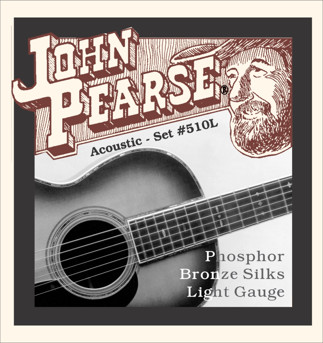 Phosphor Bronze and Silk Acoustic Guitar String Set - Light