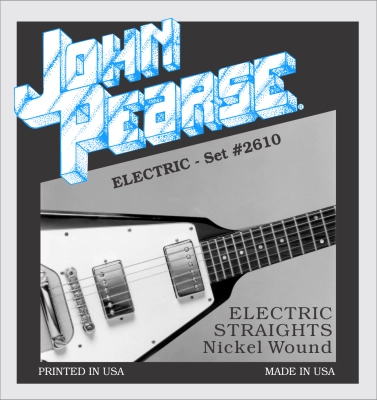 John Pearse - Nickel-Plated Electric Straights Guitar String Set