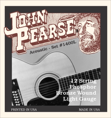 John Pearse - Phosphor Bronze 12-String Acoustic Guitar String Set - Light