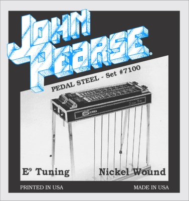 John Pearse - Pedal Steel Nickel Guitar String Set - E9 Tuning, Medium