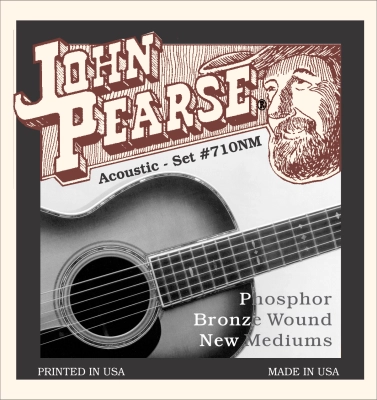 John Pearse - Phosphor Bronze Acoustic Guitar Strings - New Medium