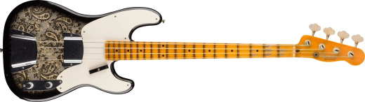 Fender Custom Shop - Limited Edition 54 Precision Bass Journeyman Relic, 1-Piece Quartersawn Maple Neck - Black Paisley