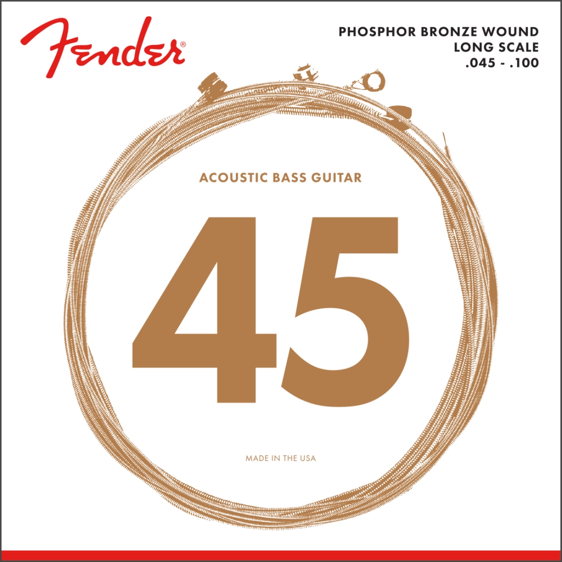 8060 Acoustic Bass Strings, Phosphor Bronze -  Long Scale, 45-100