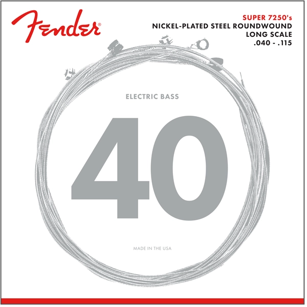 7250 Bass Strings, Nickel Plated Steel - Long Scale, 7250-5L 040-115