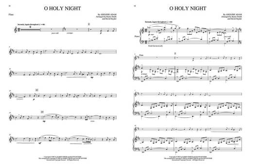 O Holy Night: A Christmas Collection for Flute & Piano - Smith/Snyder - Book/Audio Online