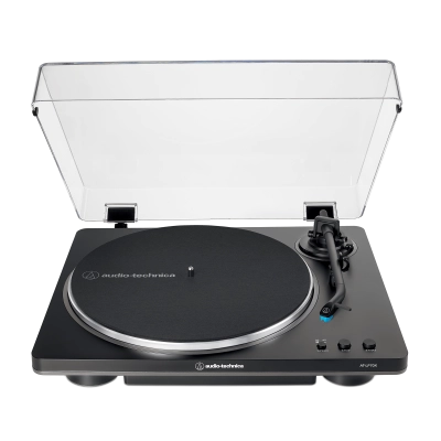 Audio-Technica - AT-LP70X Fully Automatic Belt-Drive Turntable - Black/Grey