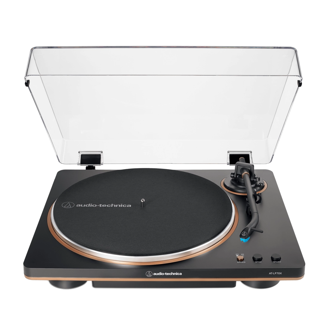 AT-LP70X Fully Automatic Belt-Drive Turntable - Black/Bronze